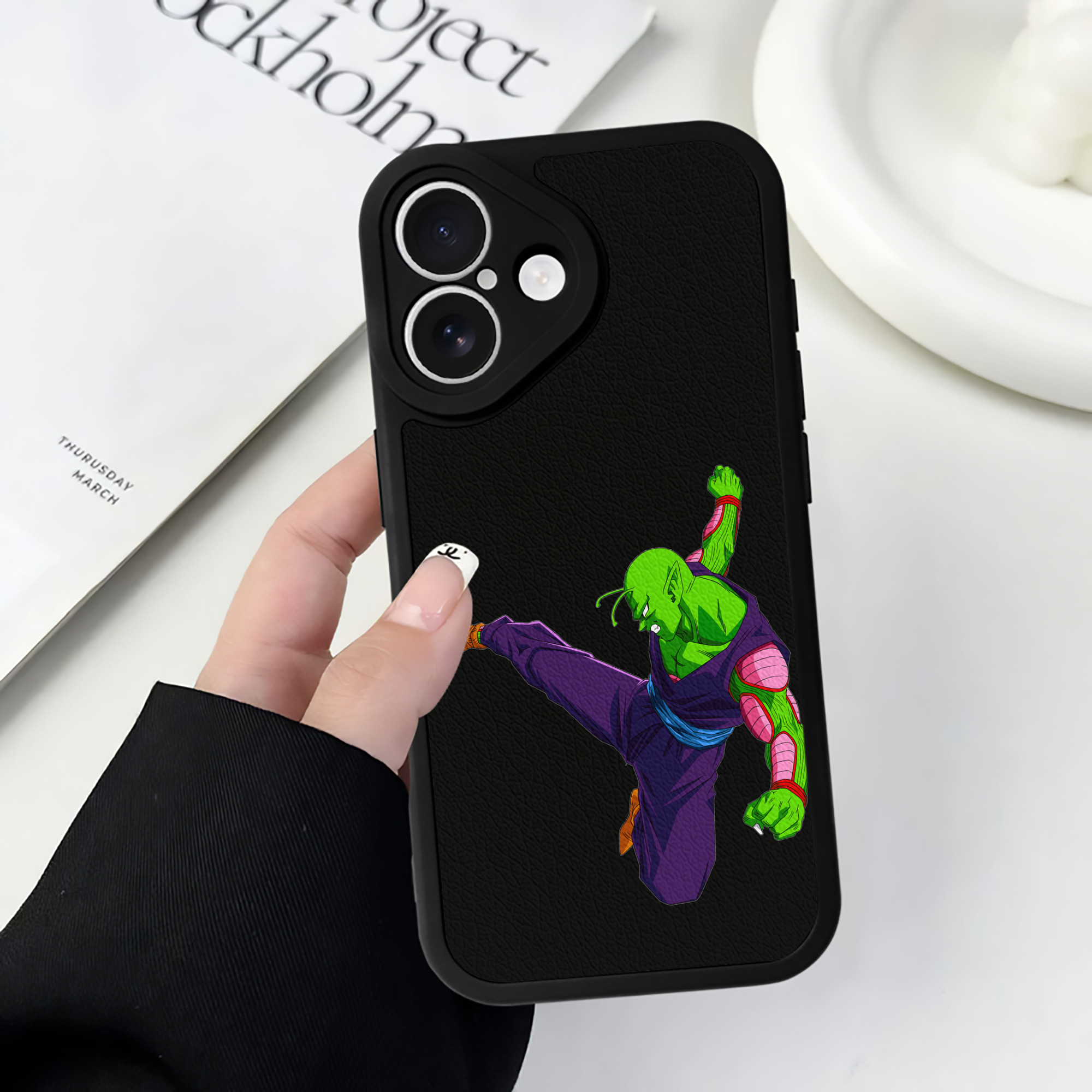 （画像用） ドラゴンボール ピッコロ DRAGON BALL Piccolo 【iPhone 16シリーズ対応】シリコンスマホケース（レザー調） 材質：シリコン
